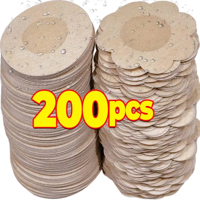 10/200PCS Women Nipple Cover Stickers Breast Lift Tape Pasties Invisible Self-Adhesive Disposable Bra Padding Chest Paste Patch