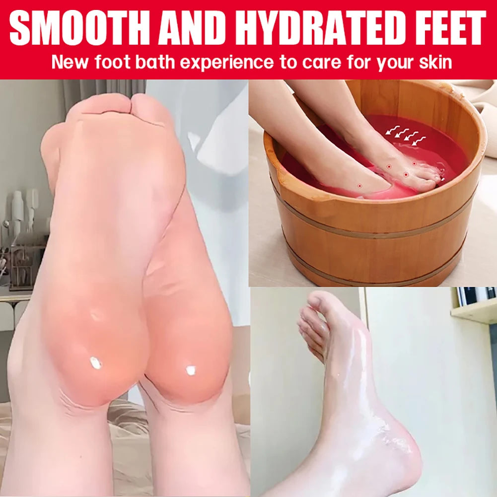 60g Rose Infused Sea Salt Bath Salt Removes Dead Skin Rich In Rose Extract Deep Cleansing Soak Salt for Manicure Pedicure