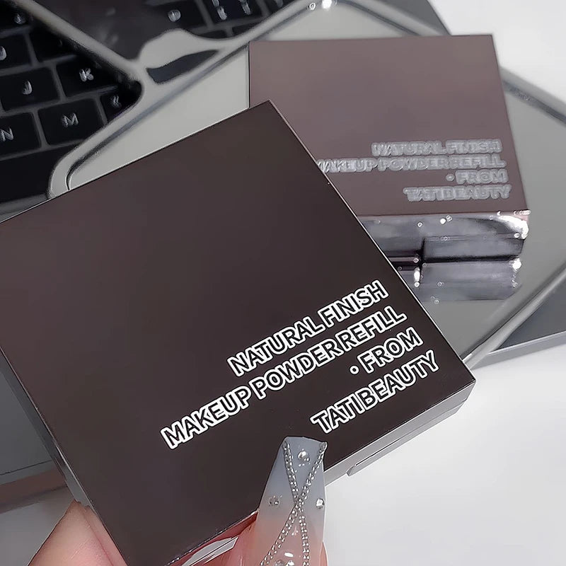 TATIBEAUTY Small Silver Block Powder Soft Focus Oil Control Setting Powder Concealer Pore Light Powder Loose Powder