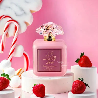 Ard Al Zaafaran Shams Al Emarat Khususi Pink Blush Eau De Parfum 100ml 3.4oz Women Perfume Long Lasting Fruity Marshmallow Vanilla Gourmand Arabian Fragrance Luxury Gift Box For Her