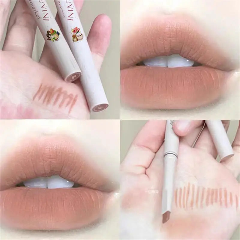 Nude Lip Liner Pencil, Smooth Outline Lip Shape, Waterproof Long-Lasting Matte Lipstick Pen Makeup for Natural Lips