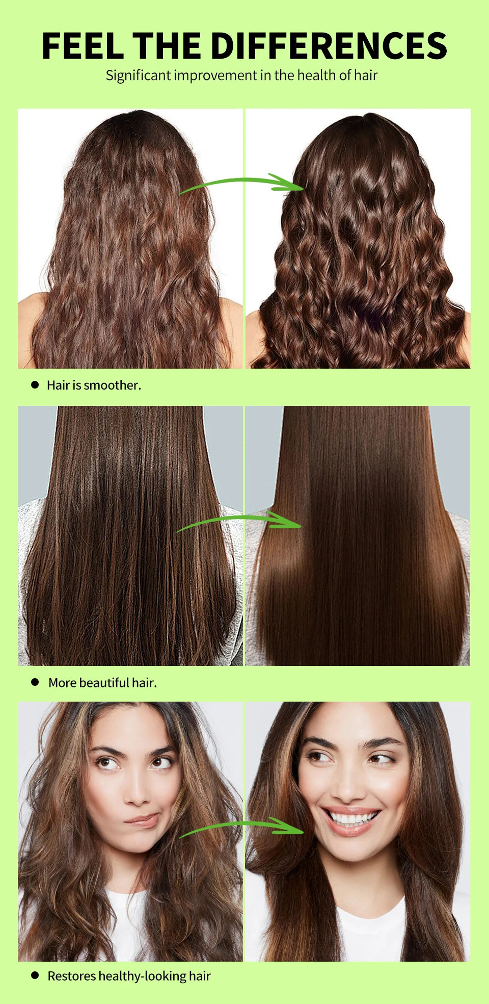 7-IN-1 Hair Oil for All Hair Types Natural Plant Oils Complex Hair Care Serum Reduces Breakage Hydration & Shine Hair Essence