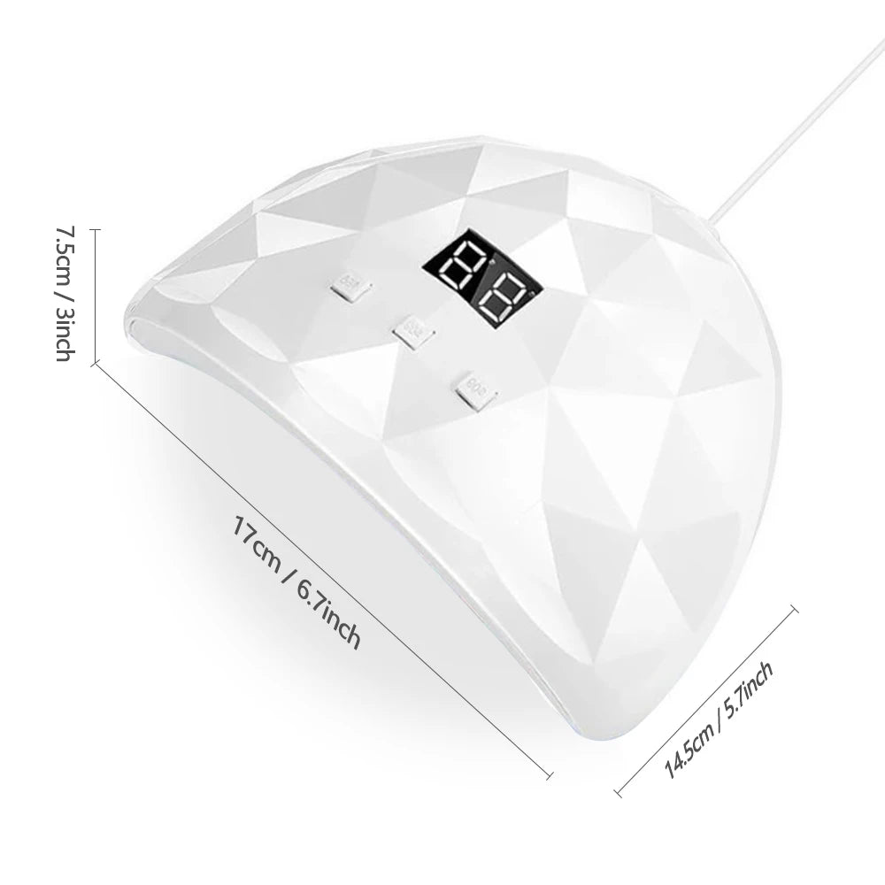 Nail Dryer Lamp UV Nail Polish Lamp Gel Curing Polishing Lamp for Gel Nails Gel Nail Polish Curing Dryer Home Salon Tool