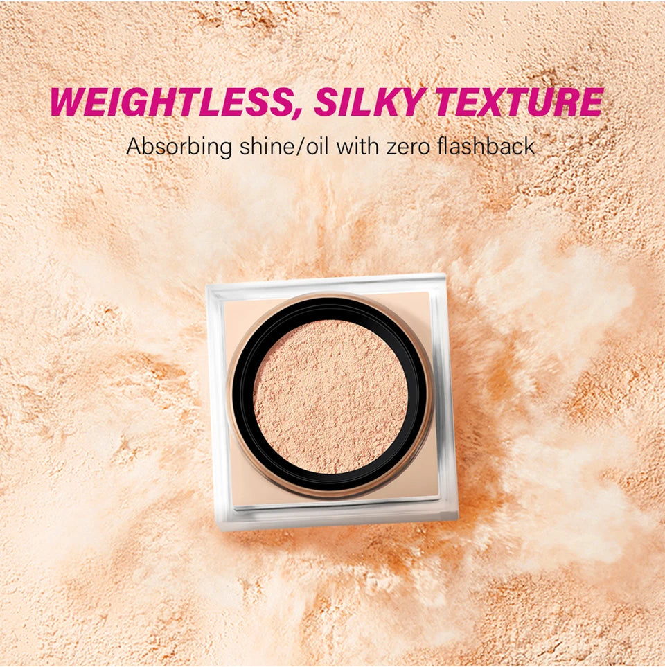 Lakerain Loose Baking Setting Powder Oil Control Natural Matte Finish Long Lasting Makeup Setting Powder Korean Cosmetic 4colors