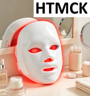 HTMCK 7 Color LED Light Therapy Face Mask | At-Home Photon Beauty Mask, Skin Renewal, Acne Treatment & Anti-Wrinkle Skincare Dev