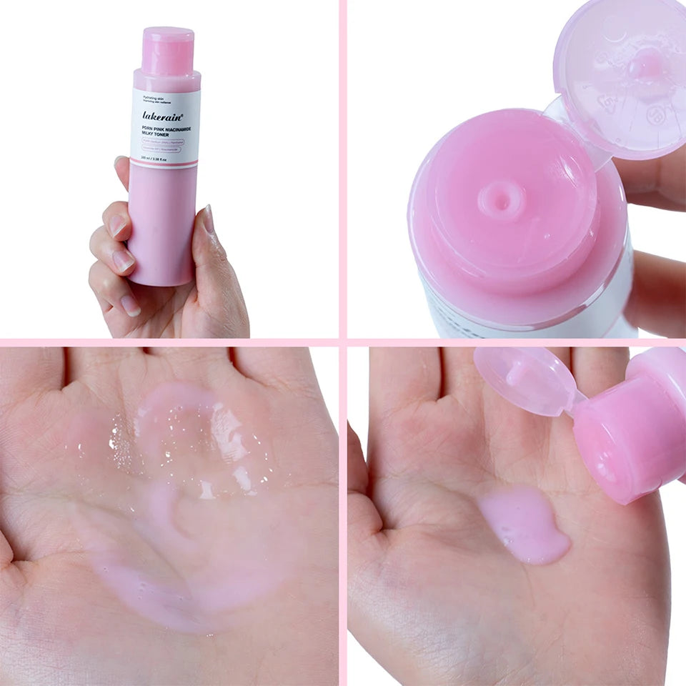Pink Niacinamide Milky Toner Long-lasting Hydration Even Skin Tone Quickly Absorbed Achieve Dewy Glass Skin Daily Milky Toner