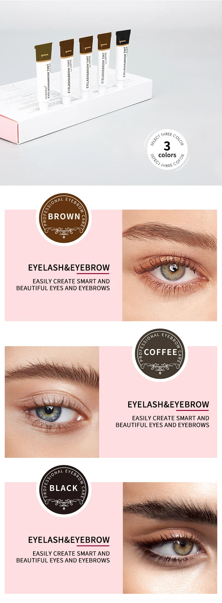 ICONSIGN Eyelash Eyebrow Dye Tint Kit Mascara Lift Tinting Tattoo Eyes Makeup Tools Keep 60 To 80 Days