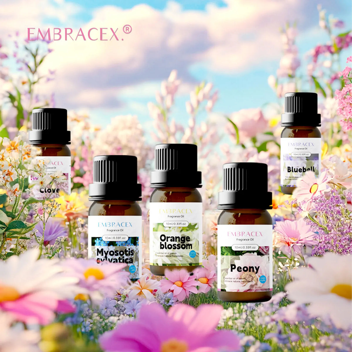 10ml Essential Oil Violet Natural Plant-Based for Relaxation and Stress Relief Body Massage Oilflower Perfume Gifts
