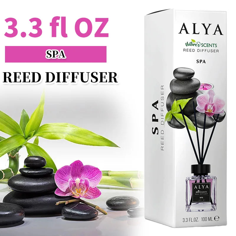 3.3oz Reed Diffuser Set with 14 Scents & 4 Incense Sticks | Long-Lasting Essential Oil Air Freshener | for Bedroom, Bathroom, Ho