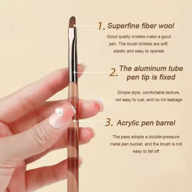 9PCS UV Gel Nail Brush Liner DIY Painting Pen Manicure Acrylic Drawing Brush for Nail Art Design Nails Tip Display Painting Tool