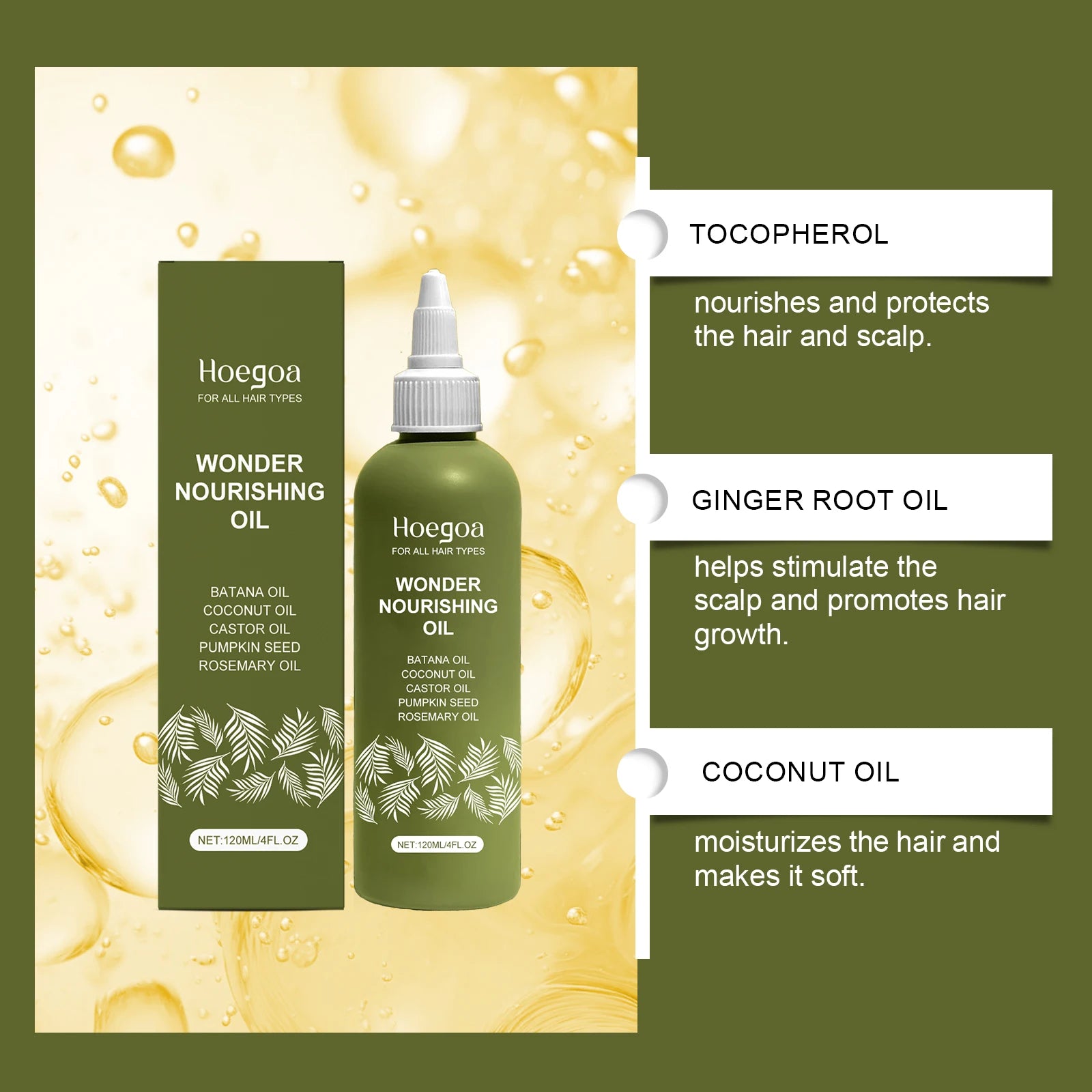 Batana Essential Hair Care Serum Deep Nourish Hair Roots Scalp Massage Serum Anti Frizzy&Dry Smoothing Soften Shiny Hair Care