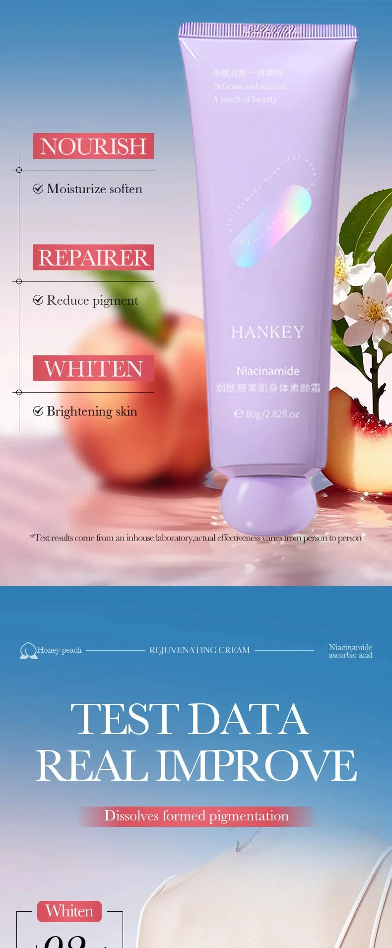 Remove Melanin Nicotinamide Brightening Cream For Dark Skin Effective Lighten Thigh Inner Bleach Private Parts Brighten Cream