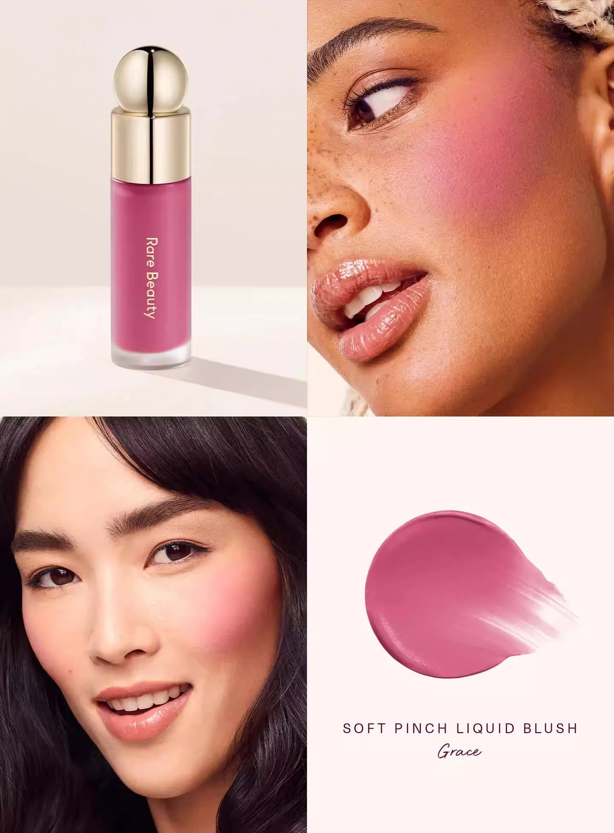 Rare Beauty 3D Face Contour Liquid Bronzer Shade Smooth Highlight Mirror Lasting Natural Nose Shadow Waterproof Brighten Makeup