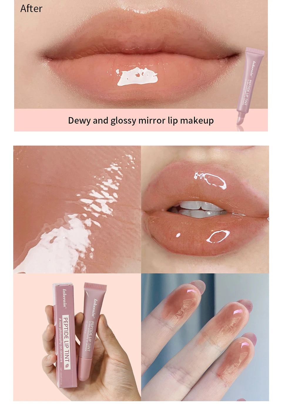 Lip Gross Treatment Moisturizing 10ml Peptide Lip Mask Gel To Remove Dead Skin Lipstick Base Lip Cream Women Lip Care Mask