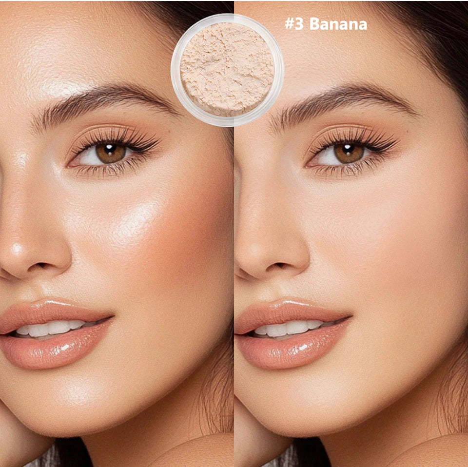 Lakerain Loose Baking Setting Powder Oil Control Natural Matte Finish Long Lasting Makeup Setting Powder Korean Cosmetic 4colors
