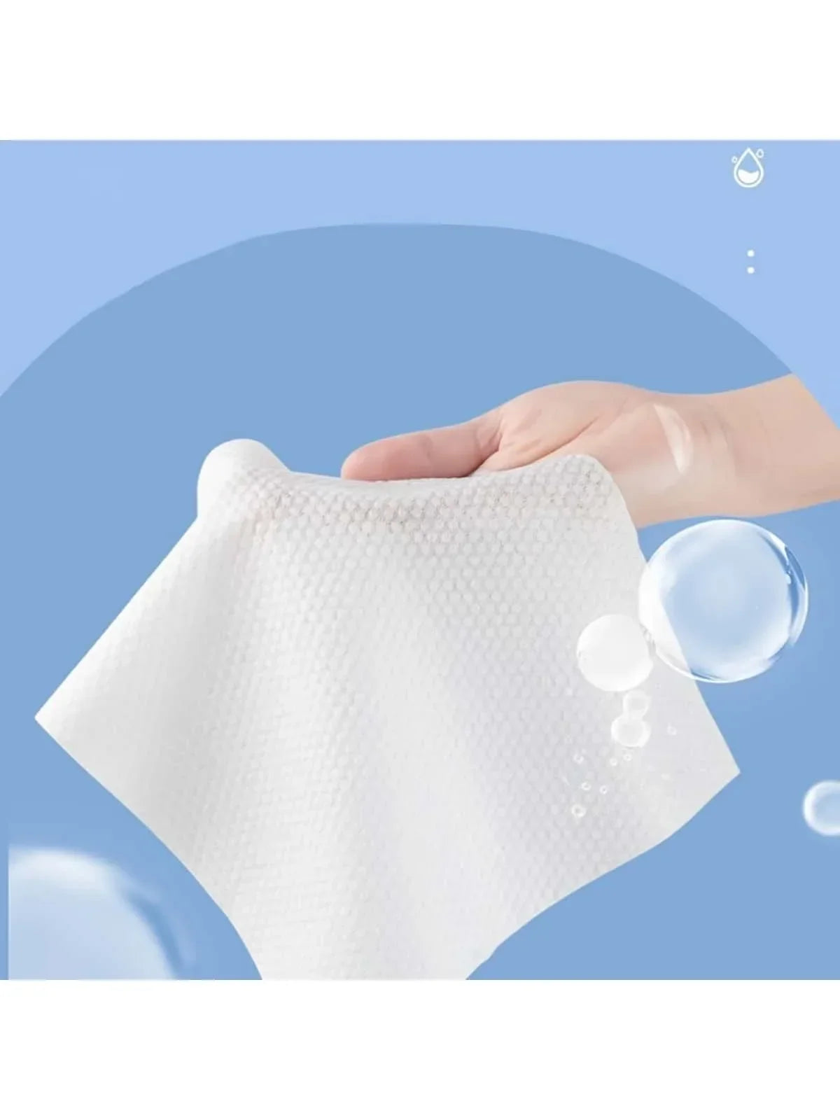 Disposable Face Towel,2 Pack 200 Count Ultra Soft Thick Wash Cloths for Adults and Baby,  Dry Wipes for Washing and Drying