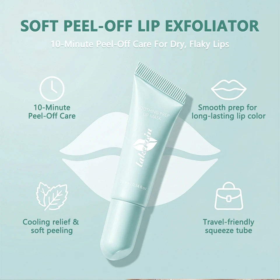 Gentle Peel Off Lip Mask Exfoliator Deep Nourishing Lip Care Soothes Dry Chapped Lips Make Daily Lip Treatment for All Skin Type