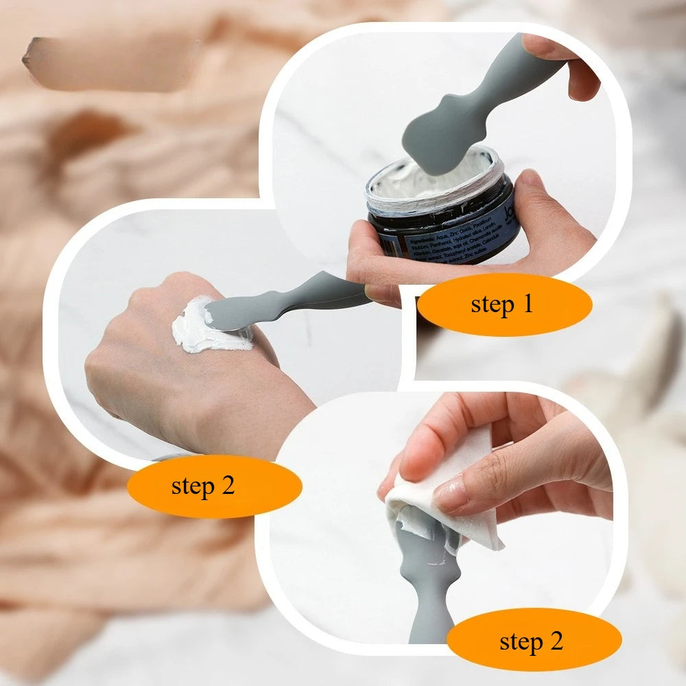 Soft Silicone Baby Diaper Rash Cream Applicator Spatula Reusable Skincare Ointment Scoop for Infant Butt Care Accessories