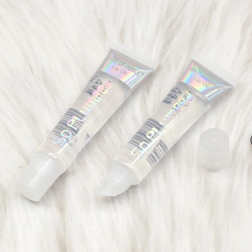 6Pcs Fruity Flavor Watery Glossy Lip Gloss Set Clear Lip Gel Hydrating Moisturizing Lip Gloss Women Lips Makeup