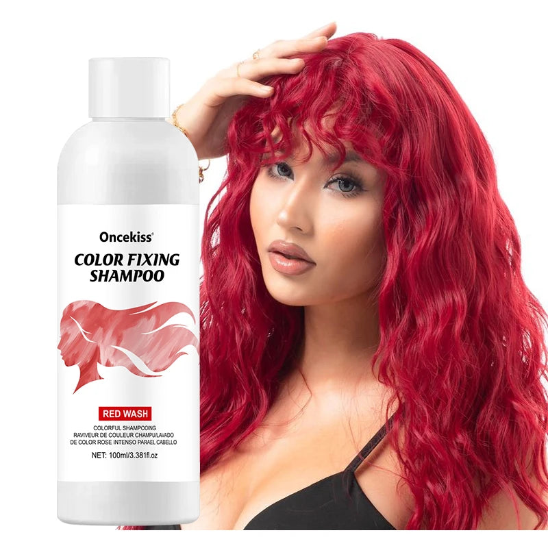 Semi-permanent hair coloring shampoo,invisible shampoo, protects and fixes color,enhances color shine,rich foam, protects scalp