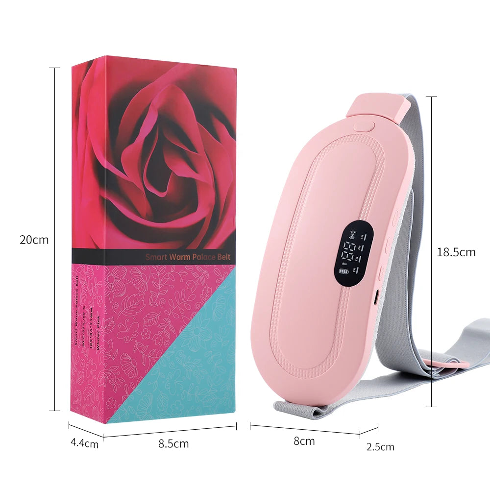 Heating Pad for Menstrual Cramps Vibration Electric Massager Abdominal Period Warm Palace Belt Uterine Warming for Women