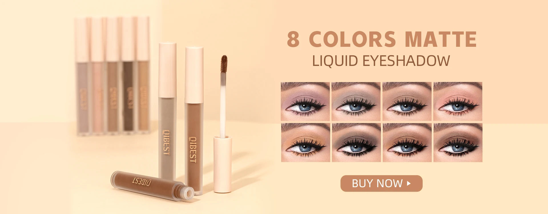 QIBEST Glitter Diamond Liquid Lipstick Waterproof Long Lasting Pearl Shiny Lip Gloss Metal Charming Women Lip Makeup 6 Colors