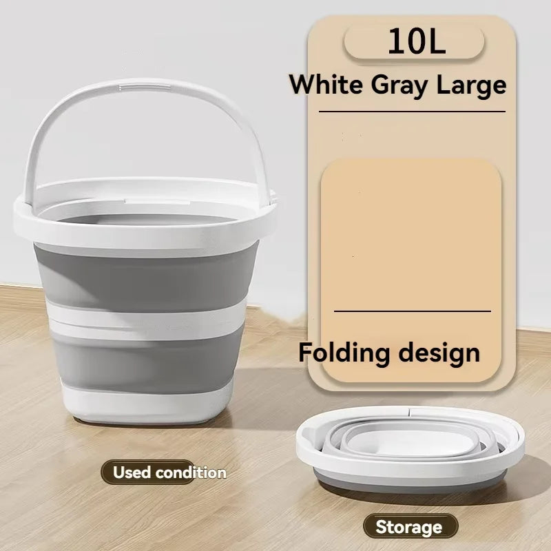 Large Capacity Foldable Water Bucket Portable Thickened Tub for Home Dorm Foot Soak Outdoor Fishing