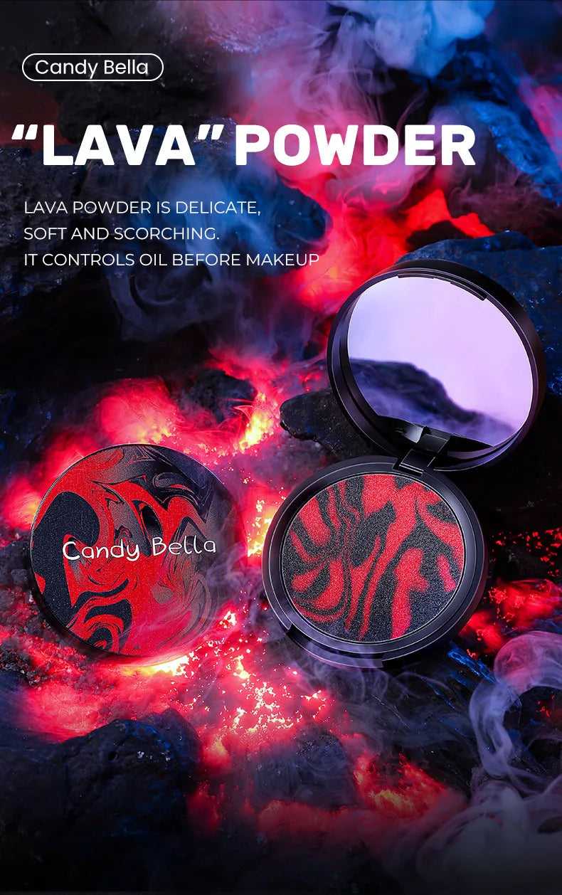 1pc CandyBella Lava Oil Control Long-Lasting Waterproof Concealer Transparent Jelly Matte Compact Face Loose Powder Makeup Tools