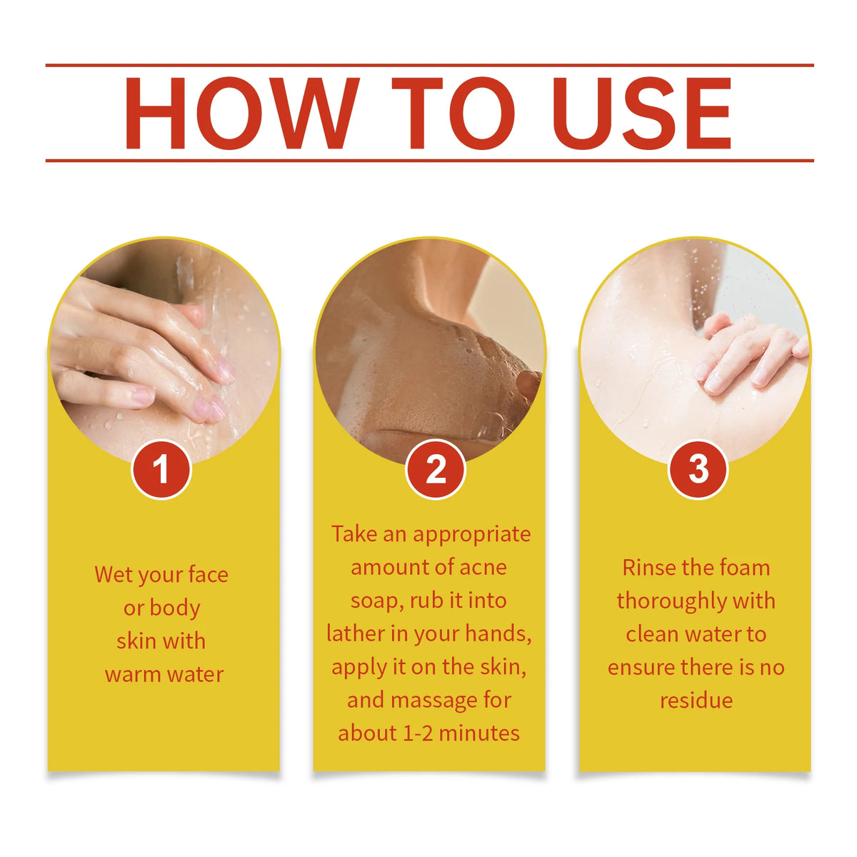 Acne Treatment Soap Pimple Remove Pigment Deep Cleansing Pores Shrink Oil Control Moisturize Body Face Lightening Skin Care Soap