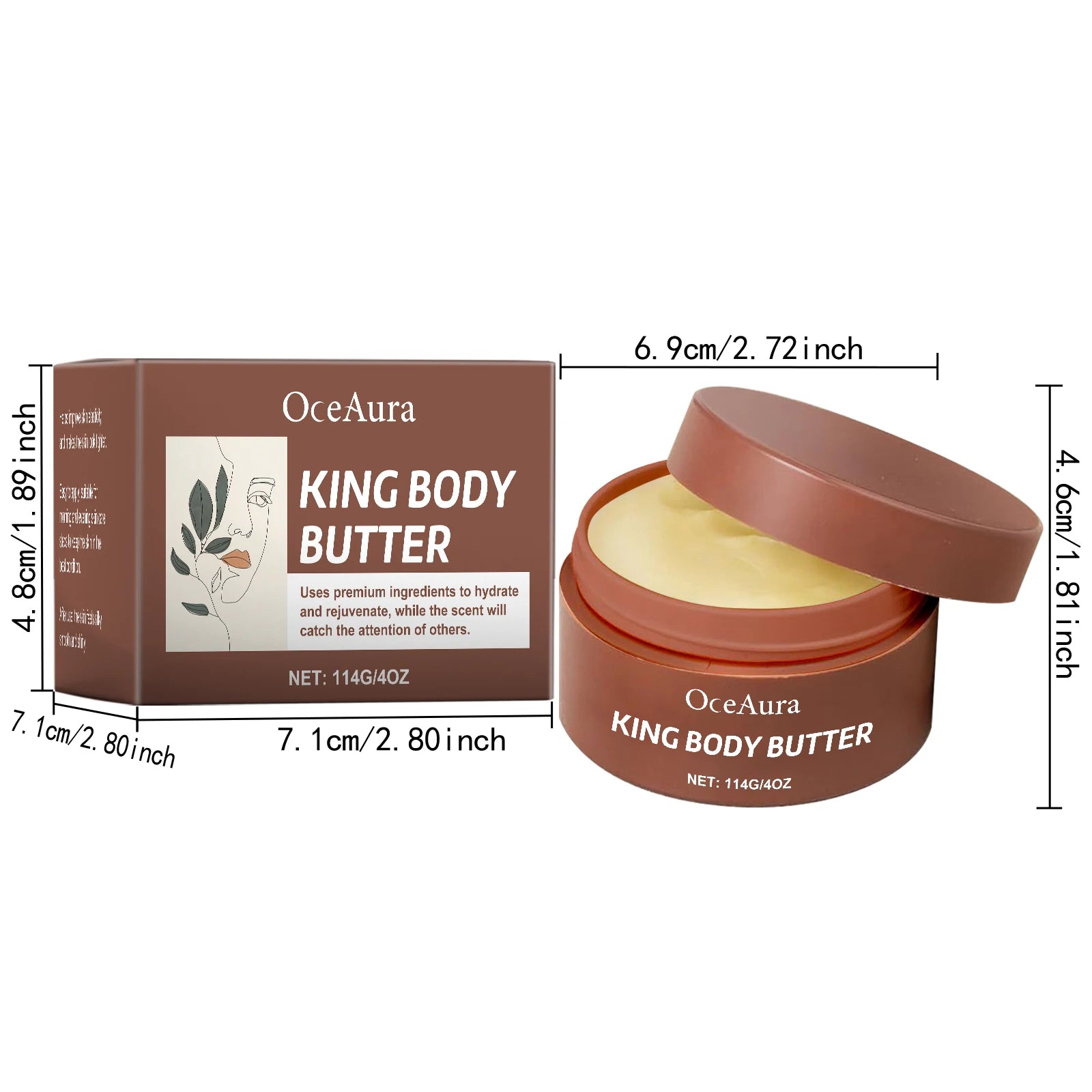 Shea Butter Moisturizing Cream Soft Smooth Skin Care Nourishing Body Butter Intense Hydration for Dry & Rough Skin Body Care