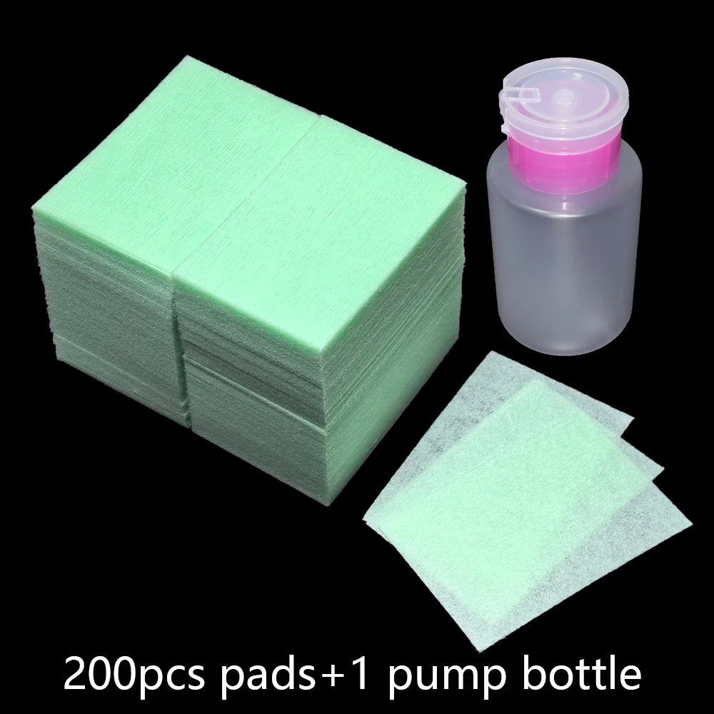 100/200/300Pcs Nail Wipe Cotton Pads Gel Nail Polish Acrylic Remover Lint Free Cotton Nail Wipes