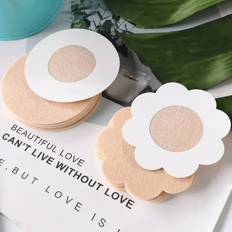 1Box Safety Nipple Cover Stickers Sexy Breast Lift Tape Patch Intimates Female Self-Adhesive Invisible Bra Chest Nipple Padding