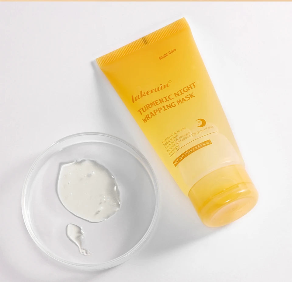 Overnight Wrapping Peel Off Mask Kojic Acid Turmeric Nourishes Hydrolyzed Collagen Glowing Skin Skin Firmnes Korean Skincare