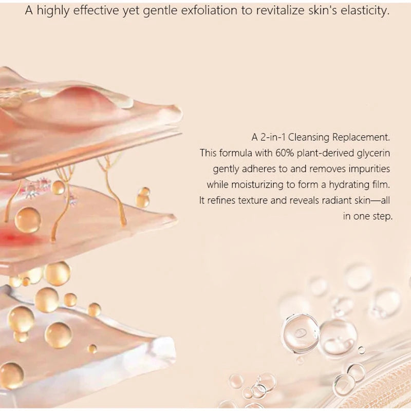 Orange Exfoliating Brightening Gel, Face Body Moisturizing Peeling Scrub, Deep Gentle Cleaning Pores, Remove Blackheads Exfoliat
