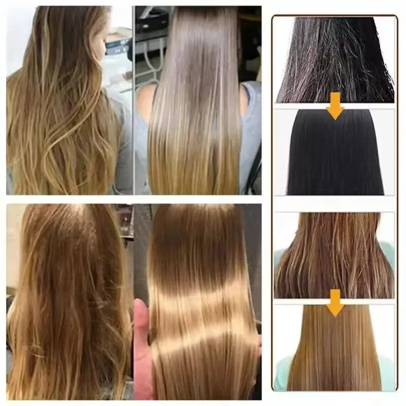Rice Magic Keratin Hair Mask 5 Seconds Repair Damaged Frizzy Hair Soft Smooth Shine Moisturizing Nourishing Hair Root Care