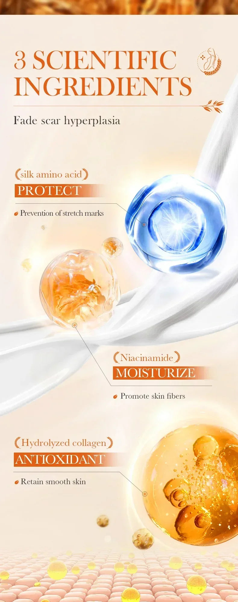 Stretch Marks Removal Cream Light Lines Postpartum Obesity Pregnancy Powerful Fast Absorption
