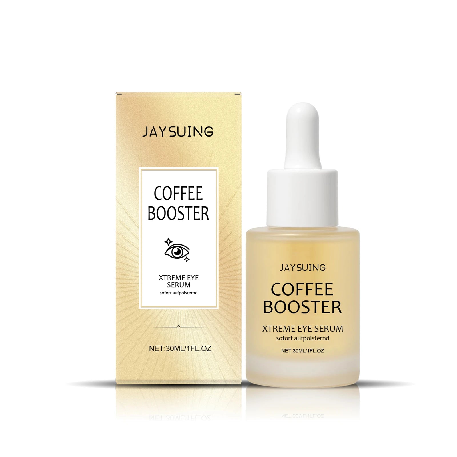 Hyaluronic Acid Eye Serum Coffee Fade Fine Lines Dark Circles Remove Eye Bags Puffiness Hydrate Refreshing Nicotinamide Eye Care