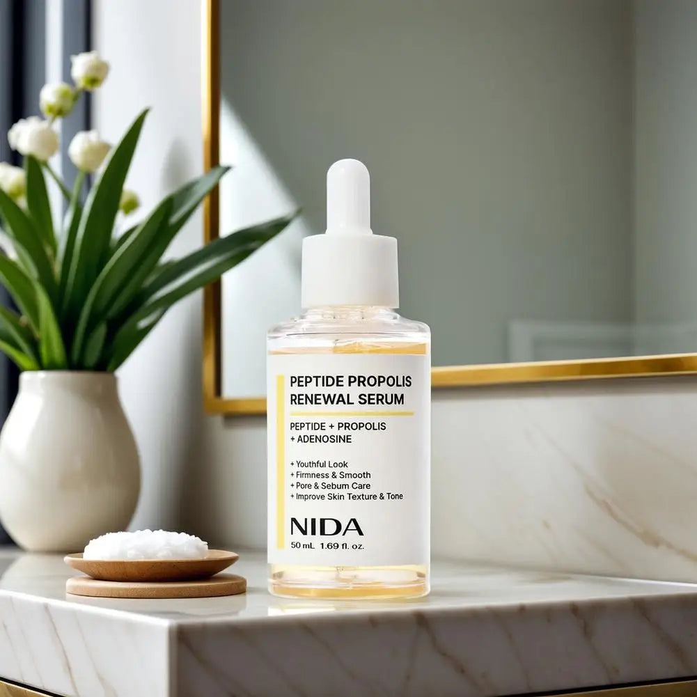 NIDA Propolis Peptide Renewal Facial Serum Ultimate Moisturizing Cream Retinol Probiotic Eye Cream Rejuvenating Firming Skincare