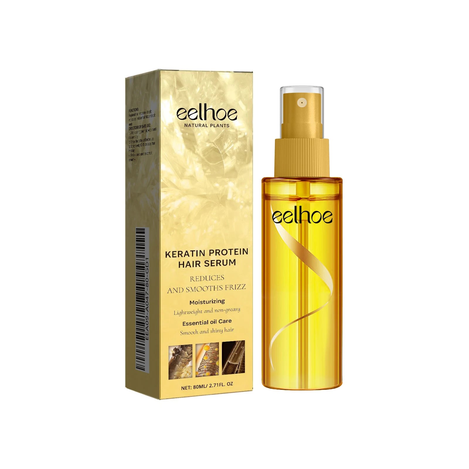 Keratin Protein Hair Serum Nourishing Repairing Damaged Hair Improve Gloss Reduce Hair Frizz Refreshing Hairdressing Oil Essence