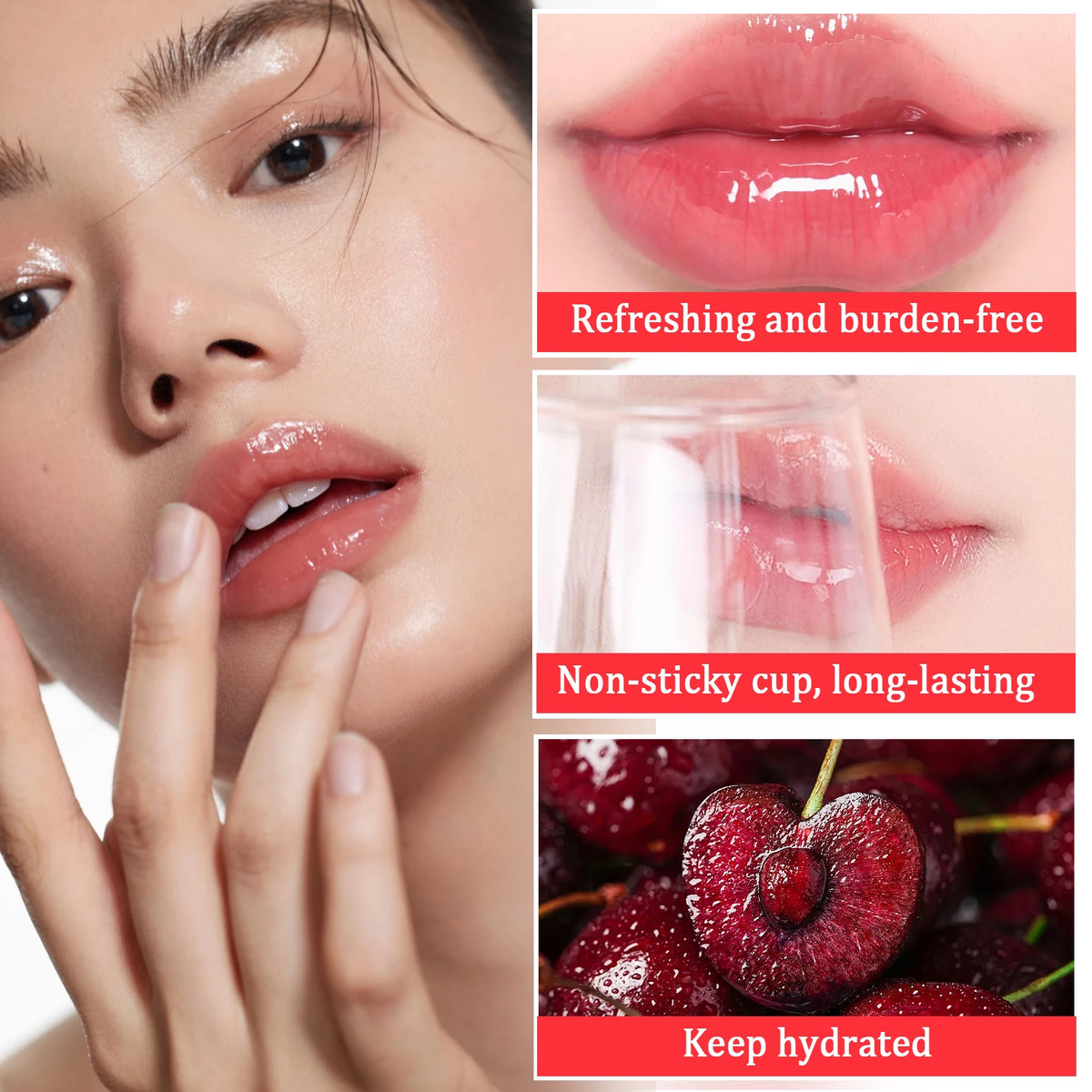 ZaiDoc Peel Off Lip Stain Tint Set 4 Colors Long Lasting Waterproof Transfer Proof Matte Finish Lip Gloss 10g Each