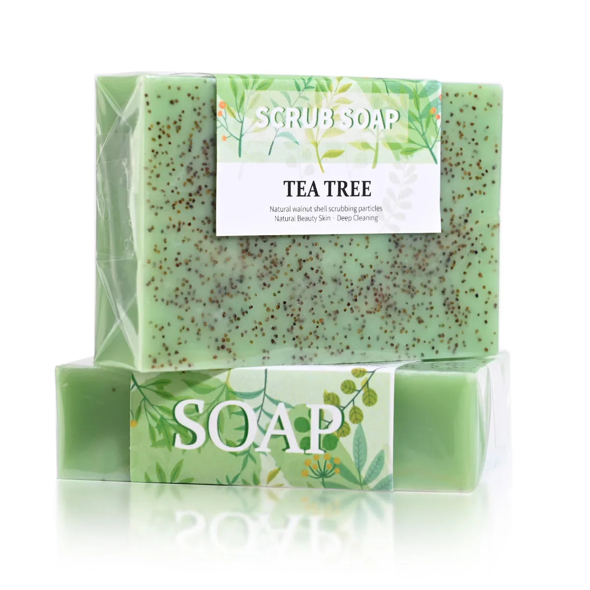 M+100G Best-Selling Exfoliating and Anti-Acne Natural Handmade Whitening Cream Tea Tree Oil Bubble Soap