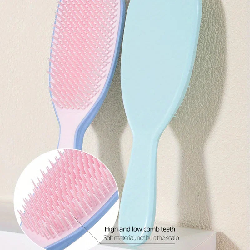 1pcs Detangling Hairbrush Anti-static Comb Soft Scalp Massage Not Knotted Brush Anti-frizz Detachable Comb Hair Styling Tool
