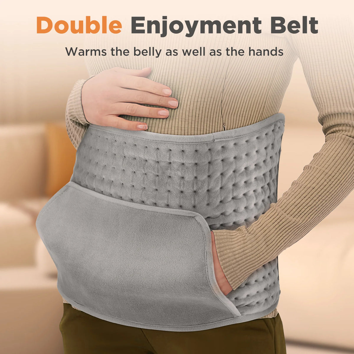 Home Electric Heating Pad Back Shoulder Office Winter Warming Blanket 10 Heat Thermal Mat Abdomen Period Menstrual Belt