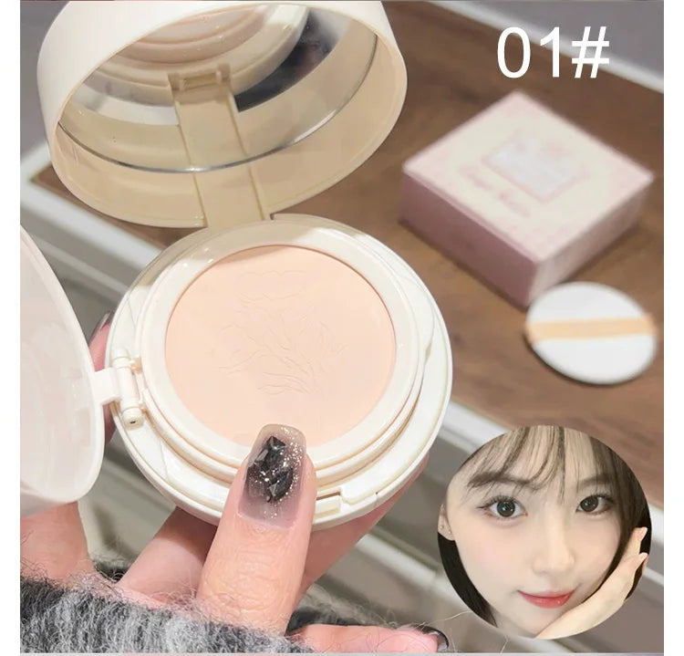 2 in 1 Double Layer Powder Cushion Clear Natural Lasting Brightening Gege Bear Makeup Concealer Loose Powder Cushion Cream