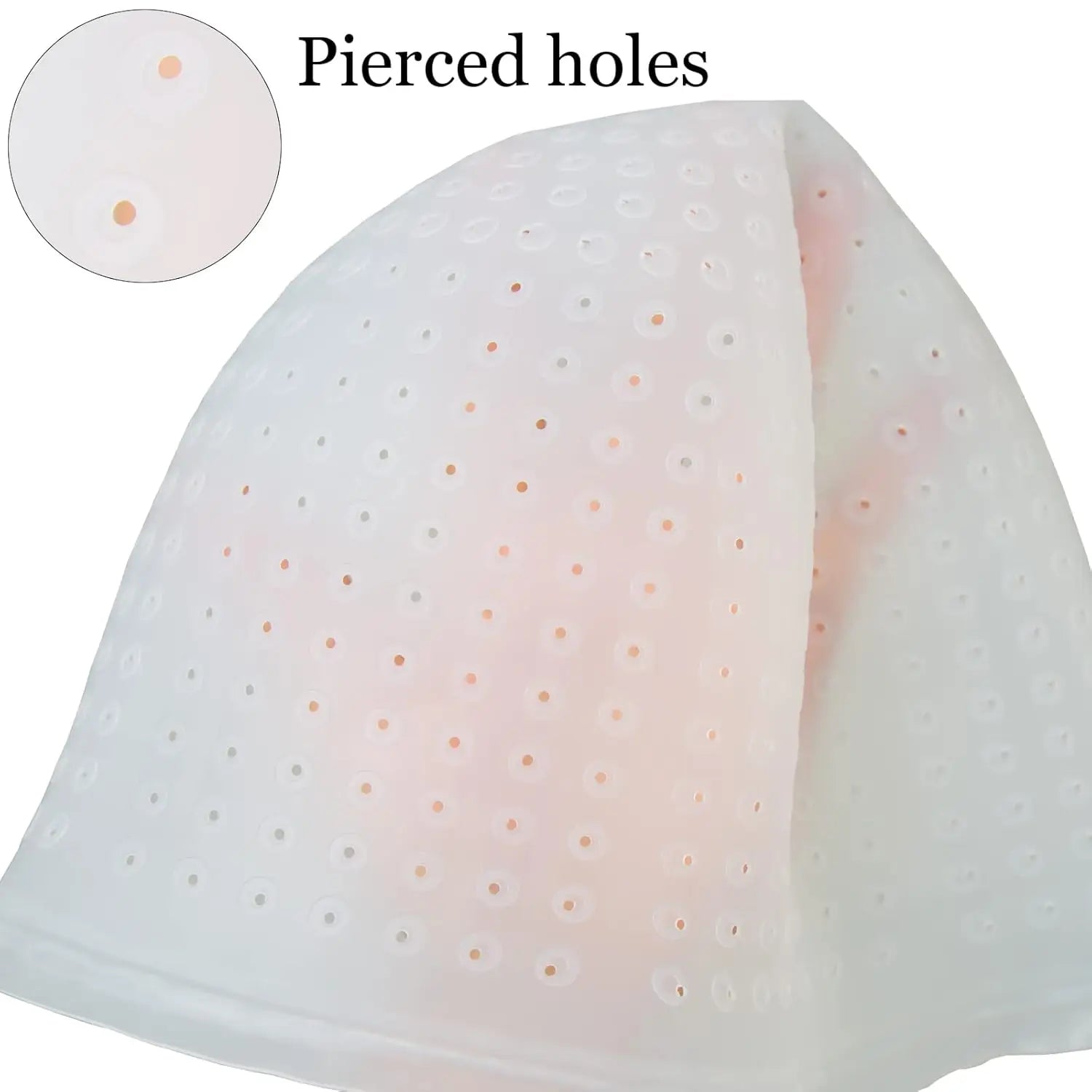2pcs Reusable Silicone Hair Staining Cap Multicolor Hair Coloring Dye Cap with Hook Silicone Hair Coloring Cap for Home Salon