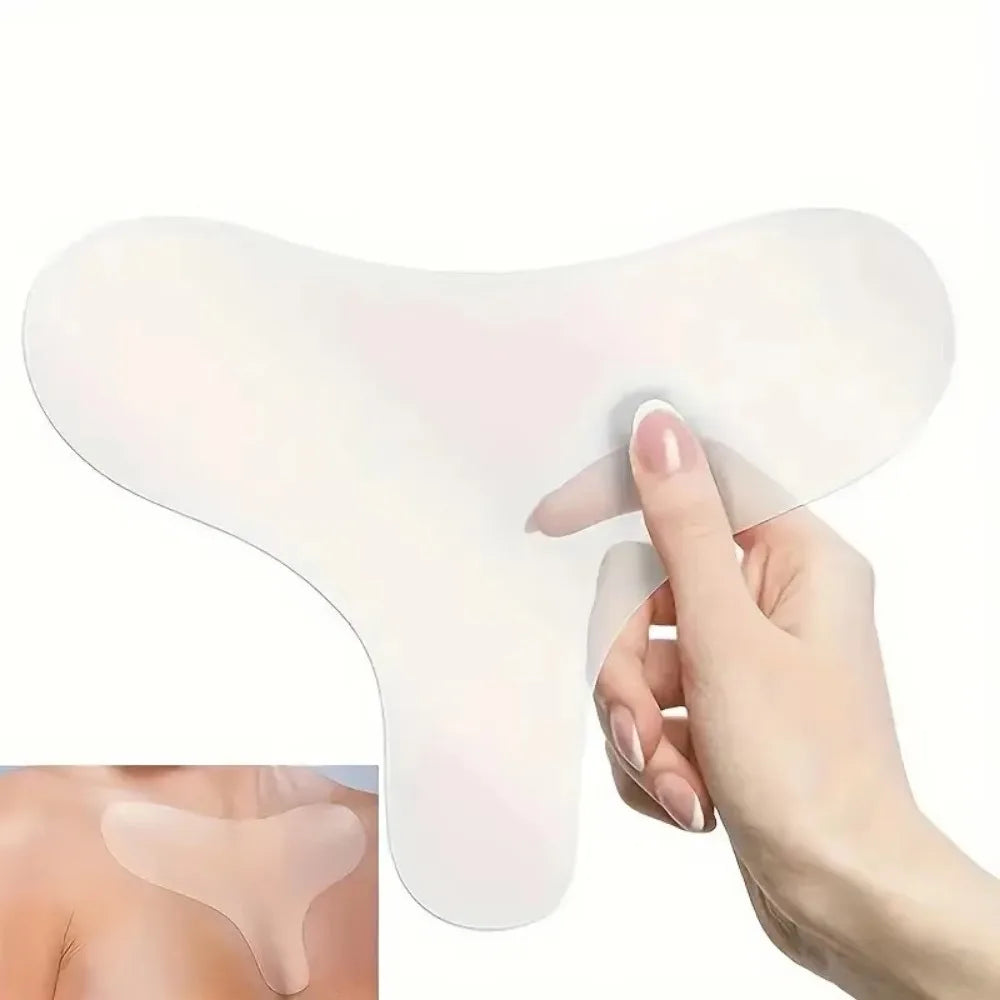 New Reusable Chest Pad Silicone Transparent Chest Patch T-shape Breast Lifting Wrinkles Remover Patch Skin Care Tools