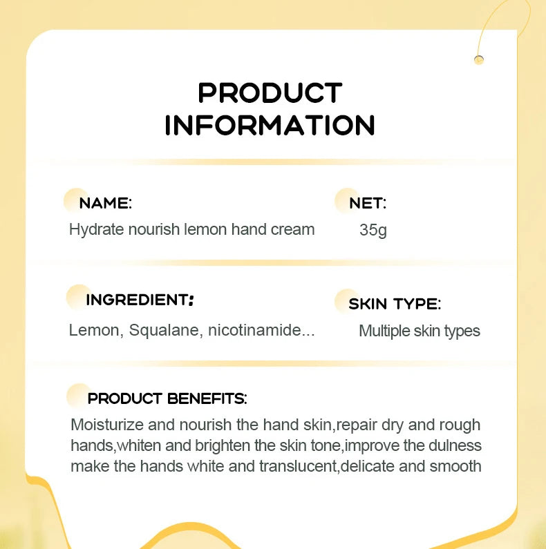 SADOER Mango Peach Aloe Vera Lemon Fruit Hand Cream Moisturizing Brightening Repairing Hand Creams For Hands Skin Care