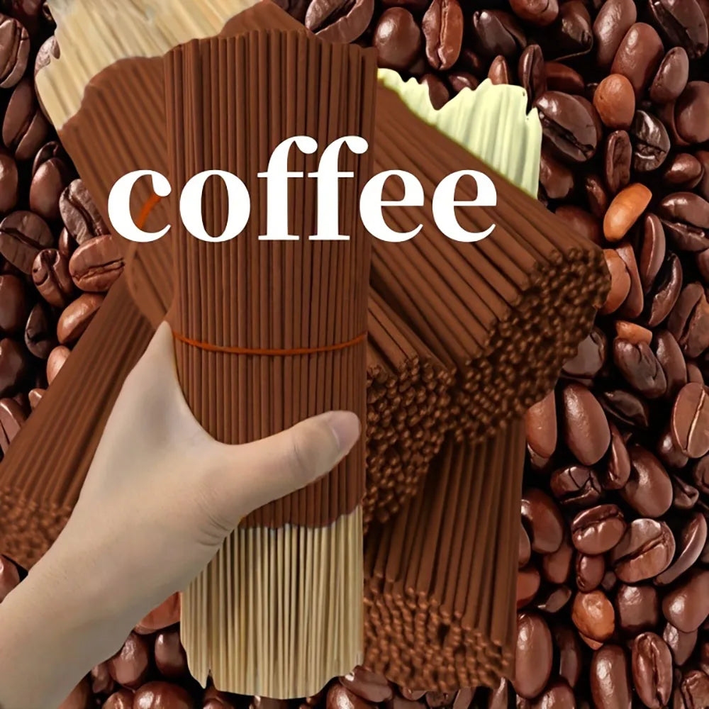 20/55/90/130Pcs Natural Coffee Aroma Sticks - High-Quality Wooden Aroma Sticks for Home Air Purification, Relaxation, Yoga, Office, and Tea Room Use - Perfect for Halloween, Christmas, Easter, Etc., Coffee Bar Accessories