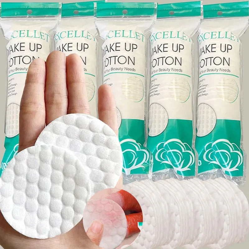 500/100pcs Facial Cleaning Cotton Pads Soft Skin Cleansing Facial Absorbent Paper Makeup Remover Pad Makeup Tools & Accessories