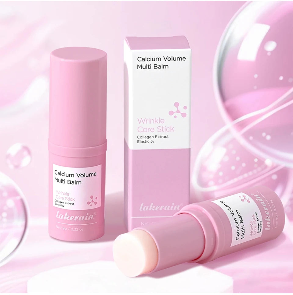 Calcium Collagen Vitamin D Eye Stick Balm Tightens Skin Care Anti Aging Anti Dark Circle Reduces Eye Bags Wrinkles Tear Trough